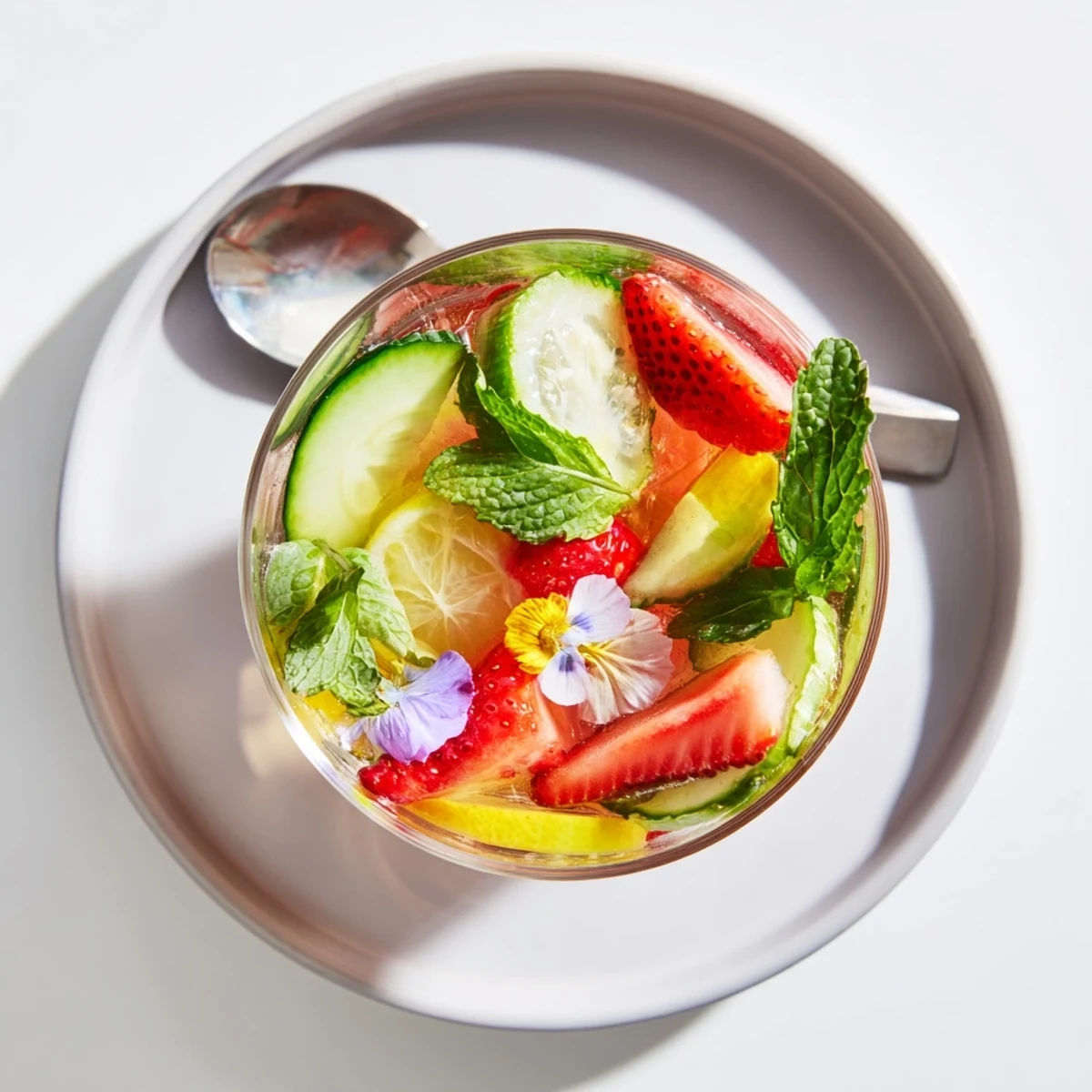 Deliciously hydrating mocktails featuring colorful fruits and herbal infusions.  