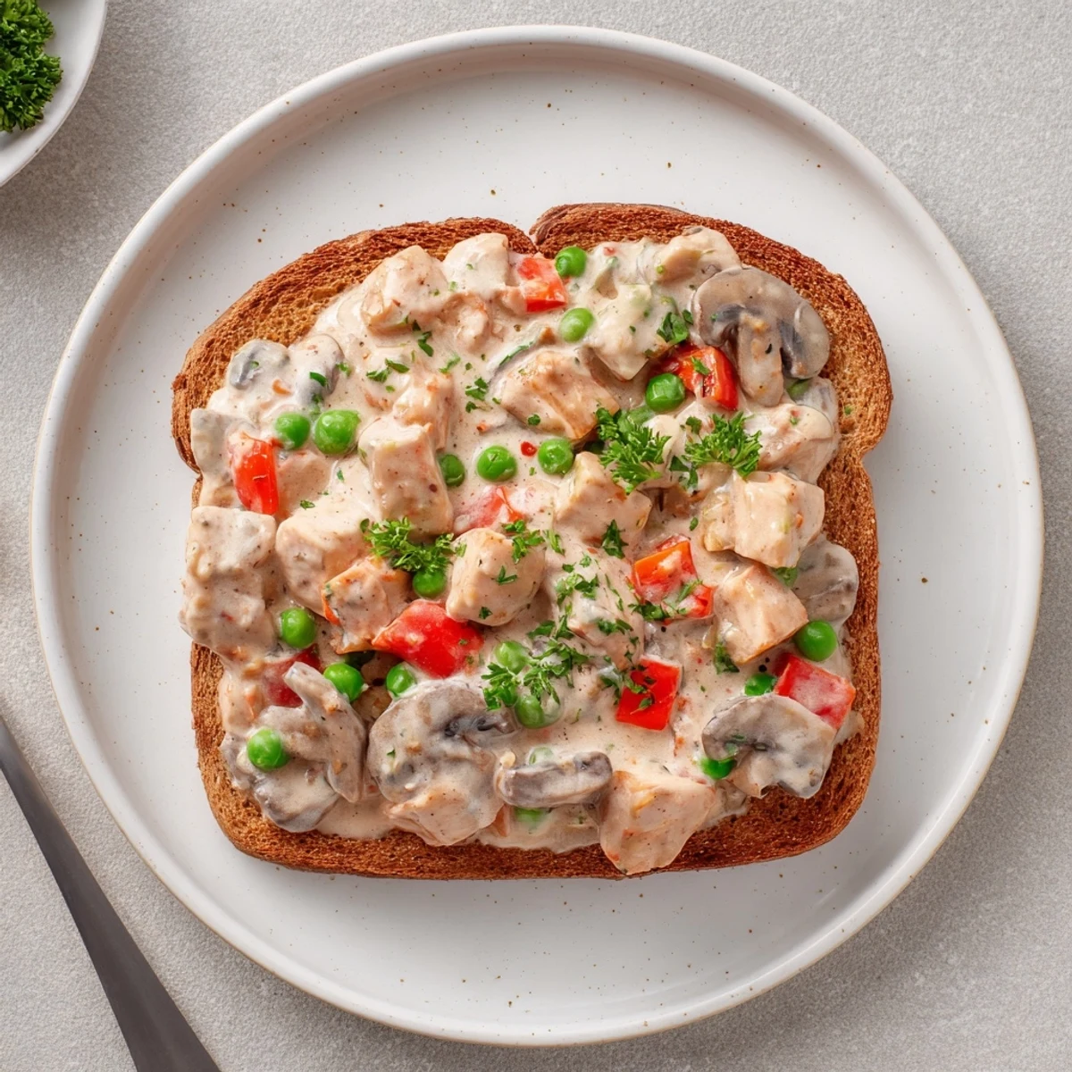 Chicken à la King Toast