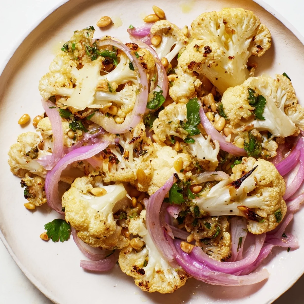 Warm Roasted Cauliflower Salad