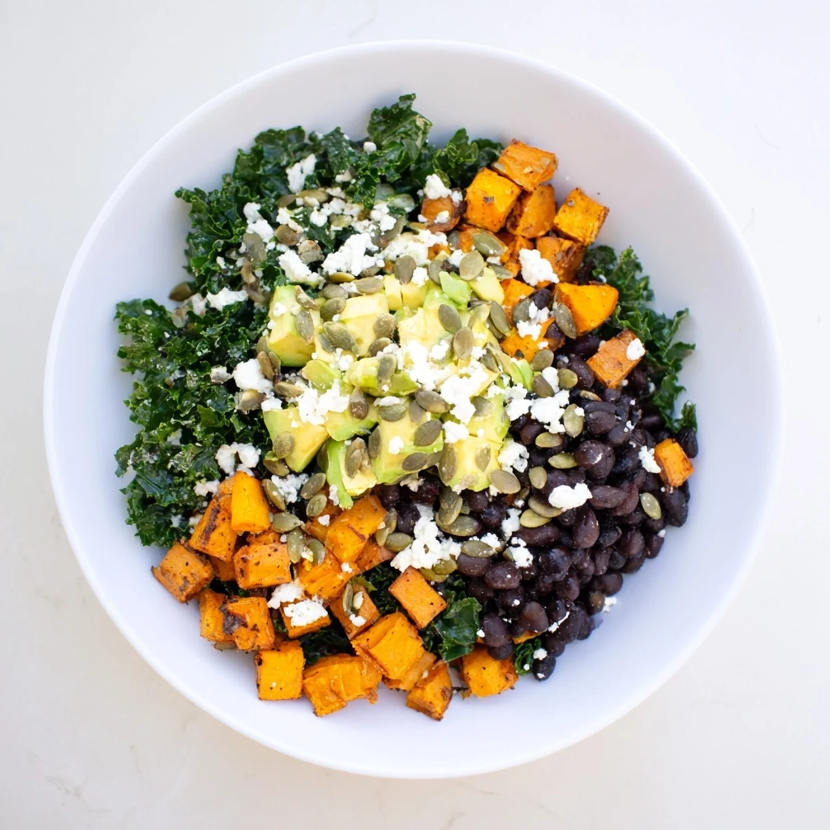Massaged Kale Salad Sweet Potato
