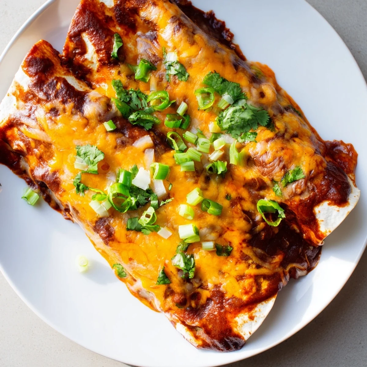 Cheesy Bean Enchiladas