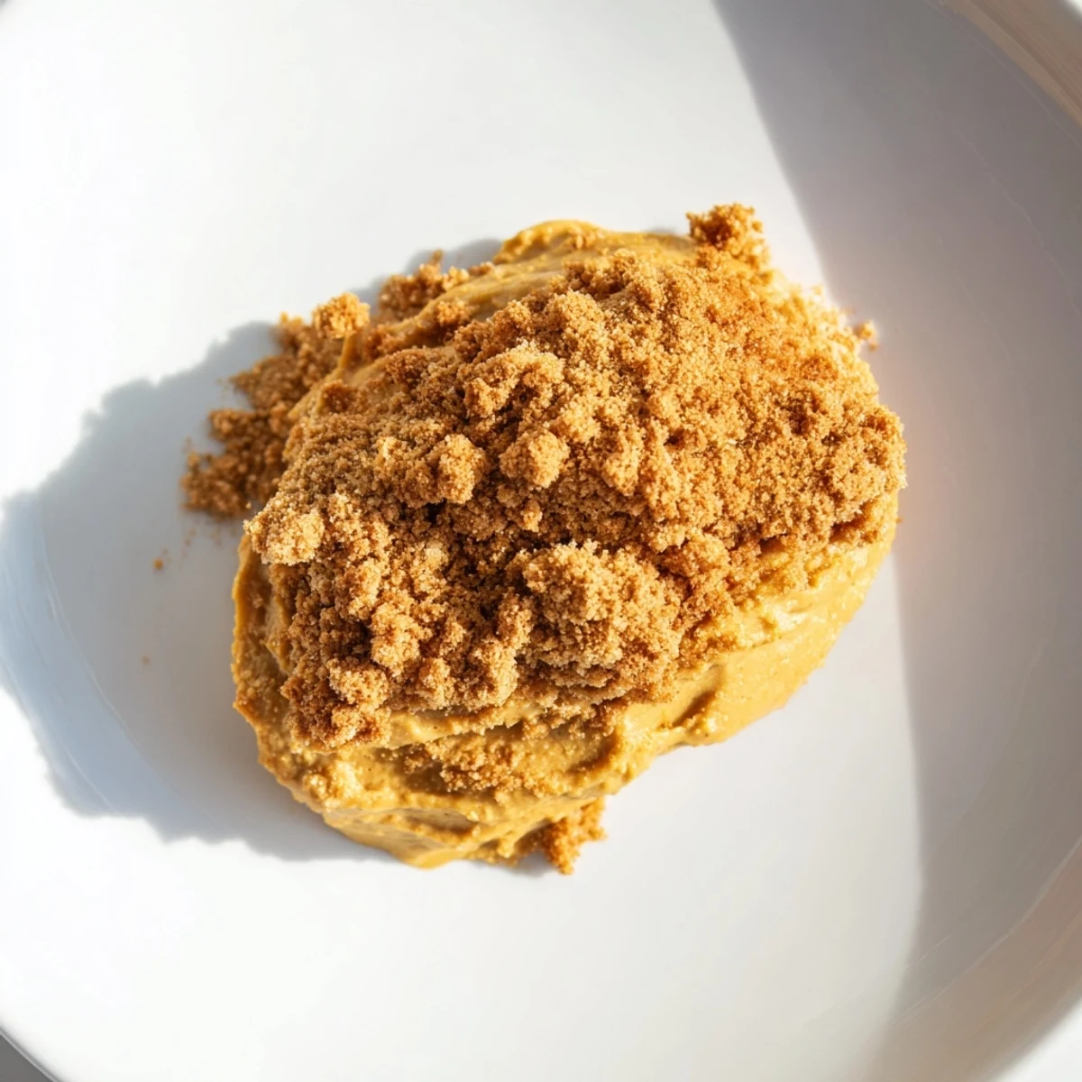 Warm, golden Pumpkin Crisp served with a scoop of vanilla ice cream, promising a perfect dessert.