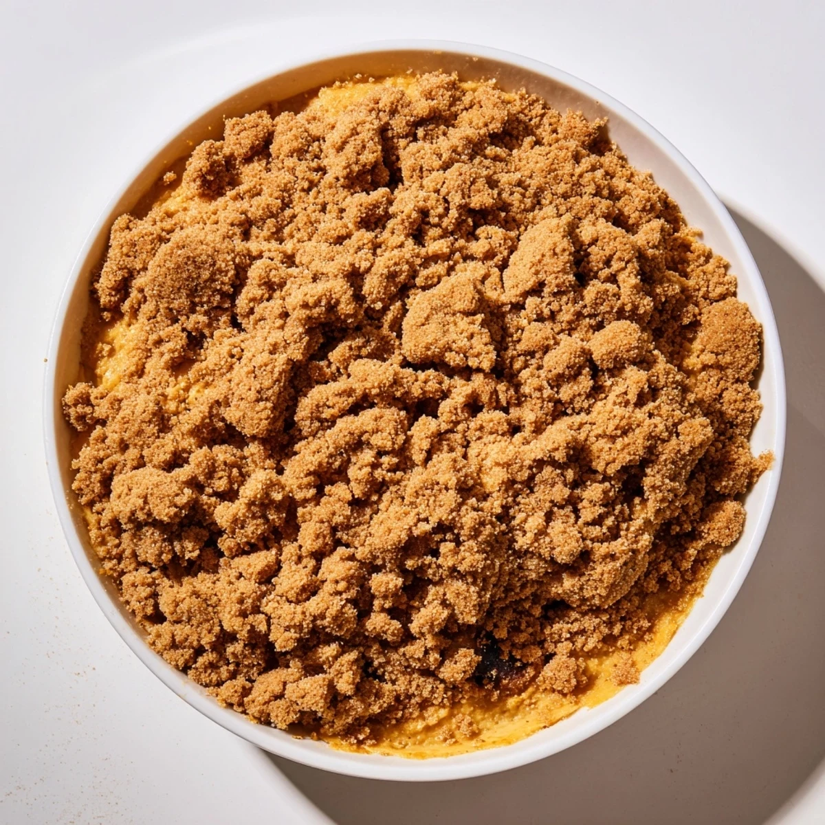 Cozy spiced pumpkin crisp