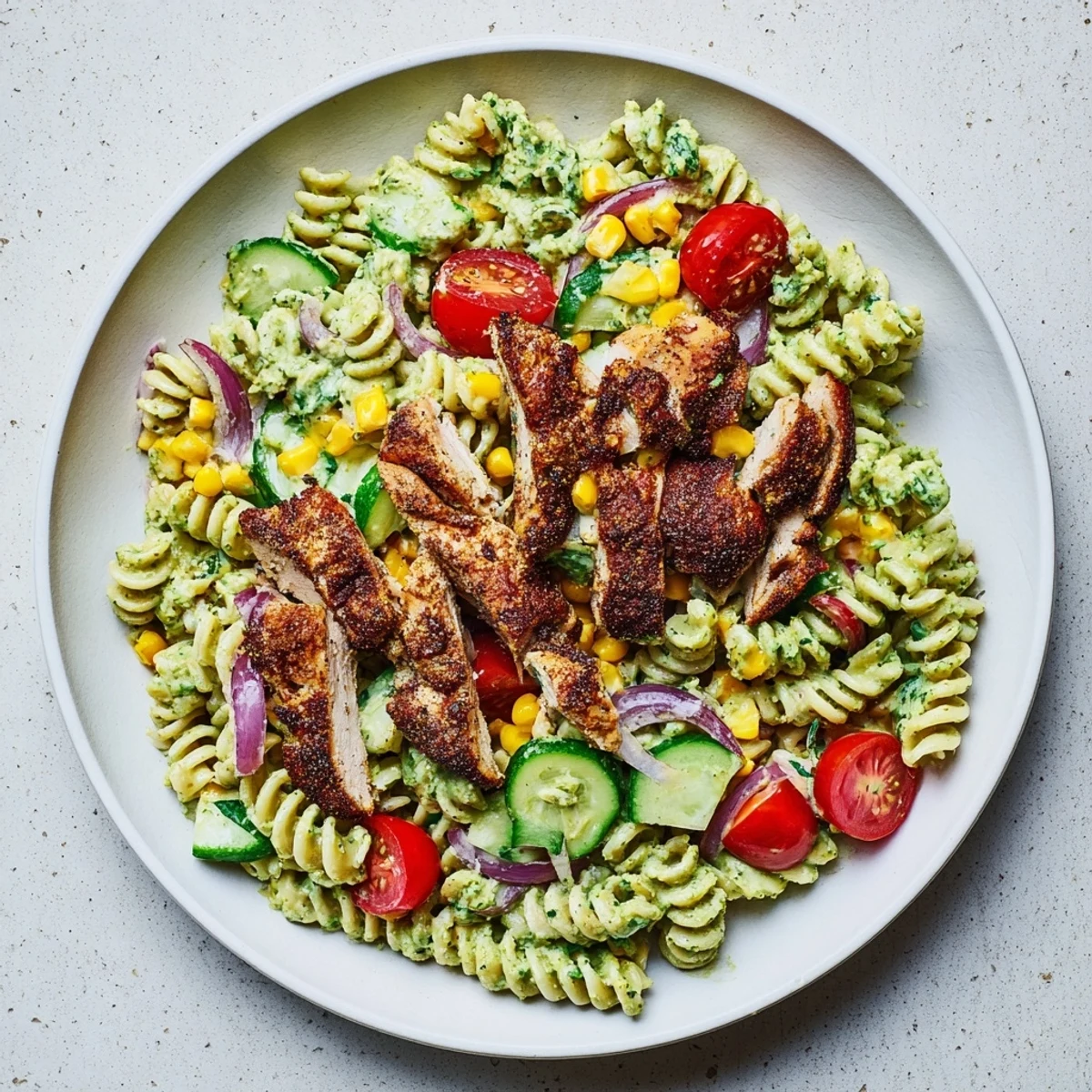 Peruvian Aji Verde Chicken Pasta