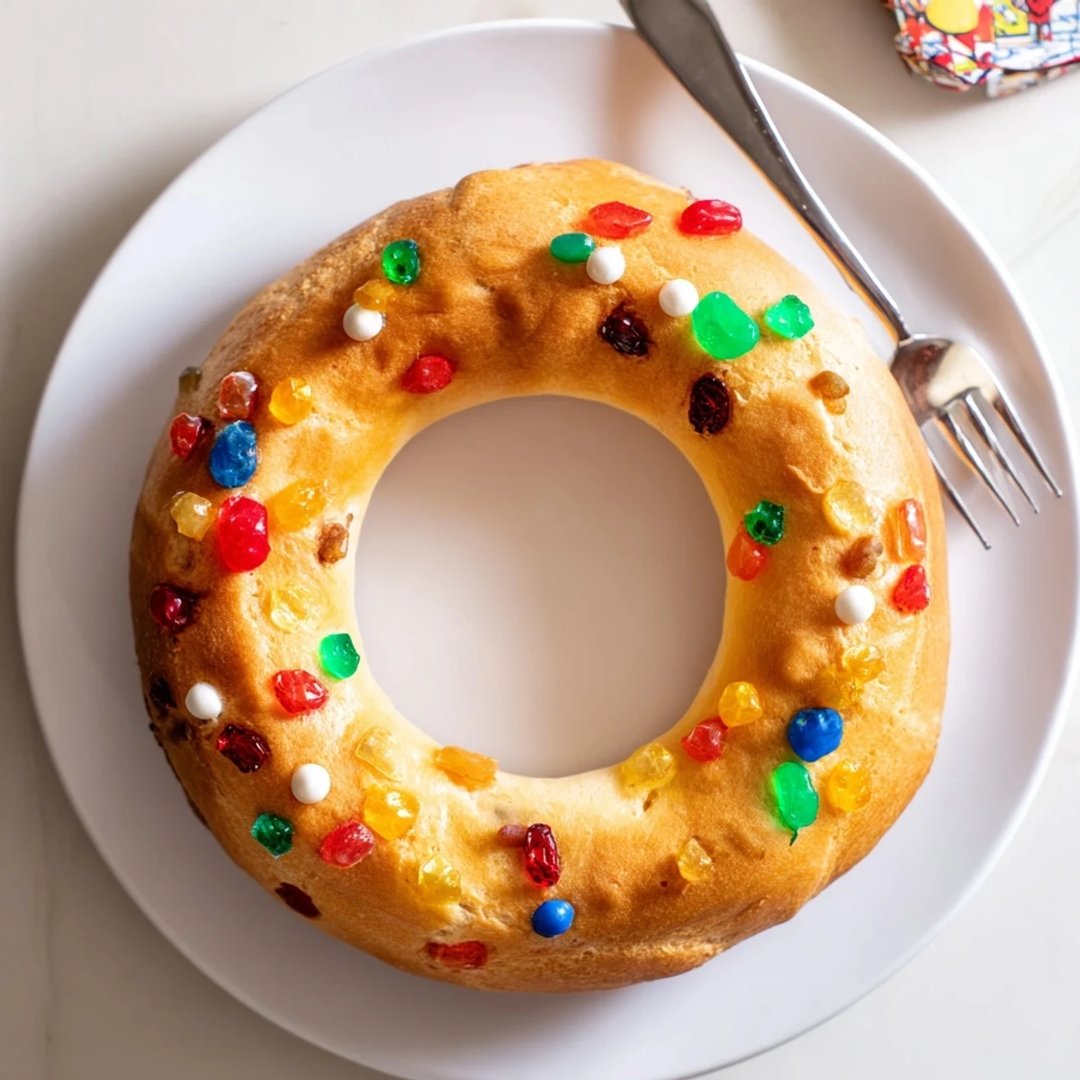 Imagine this Couronne de Roi Bijoux Sucrés: a glossy crown of sweet bread with sparkling pearl sugar!