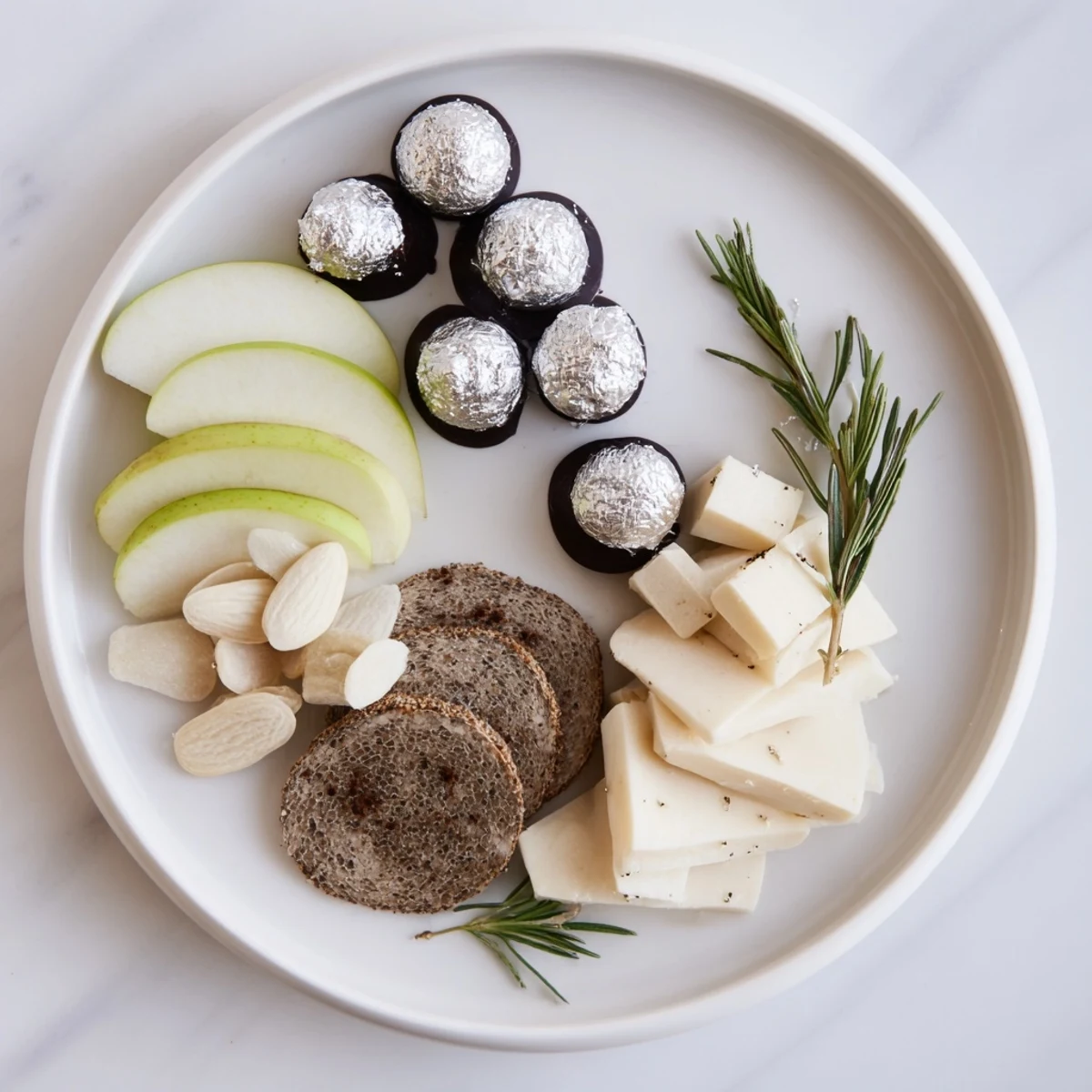 Visually stunning Silver Screen cheese board recipe, perfect for movie night with fancy, gourmet nibbles.