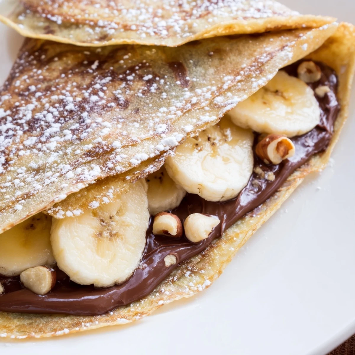 Crispy folded Banana Nutella Wrap with caramelized edges, a quick and satisfying sweet treat.
