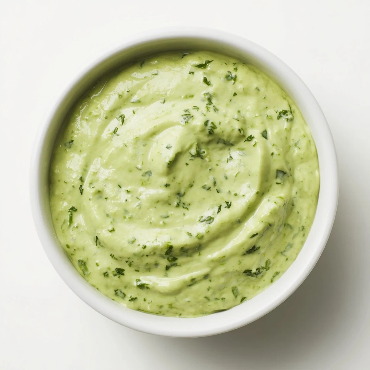 Creamy Green Goddess Dip with vibrant herbs, perfect for dipping fresh vegetables or crackers.