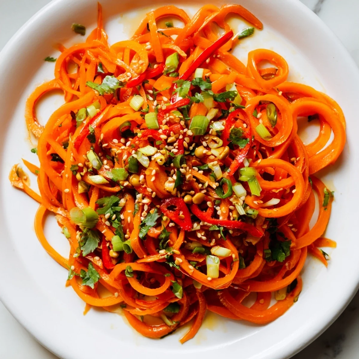Carrot Ribbon Asian Salad