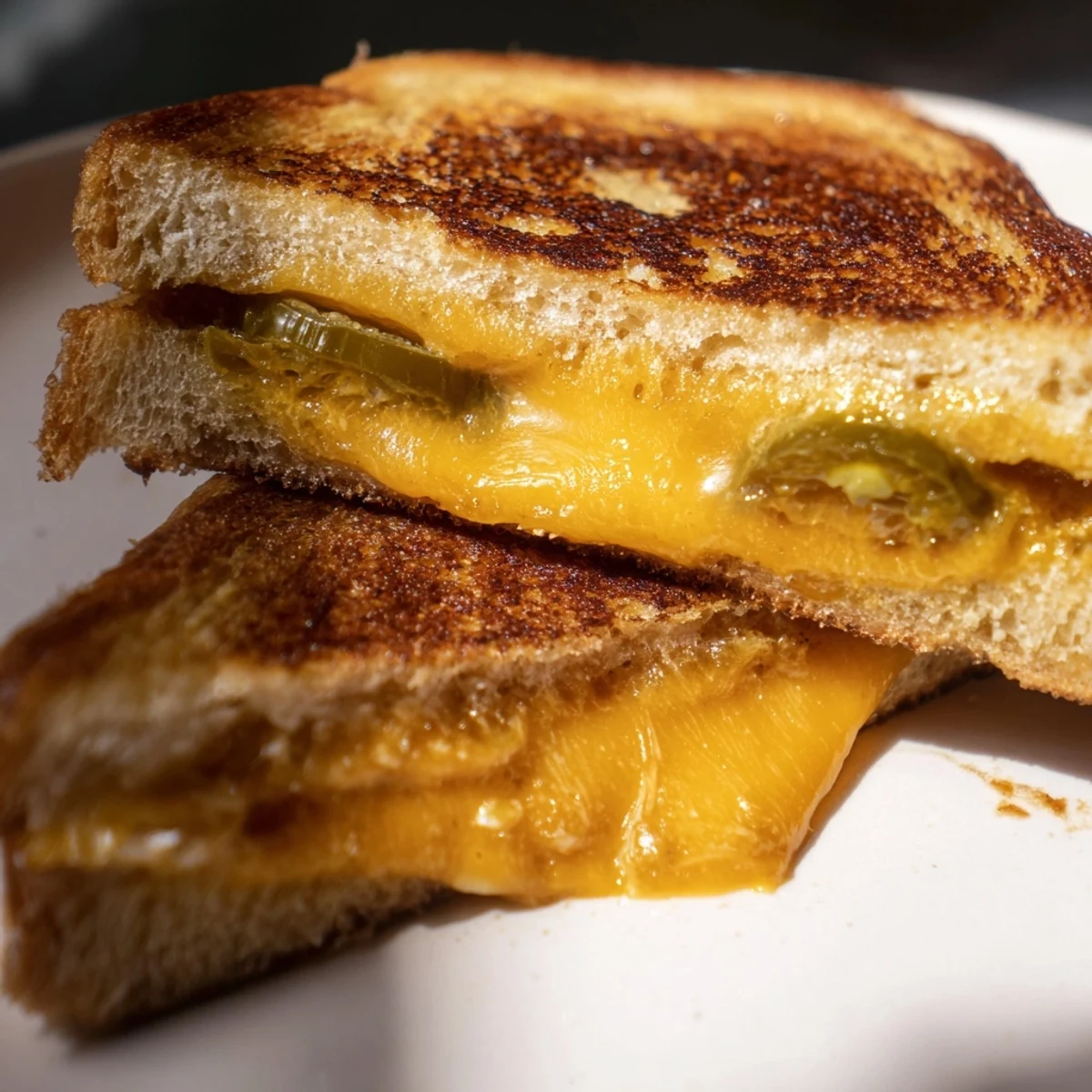 Cheddar Jalapeño Grilled Cheese
