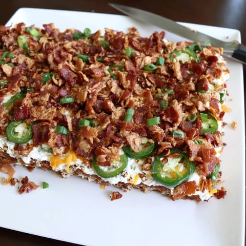 Loaded Jalapeño Pretzel Sheet Cake