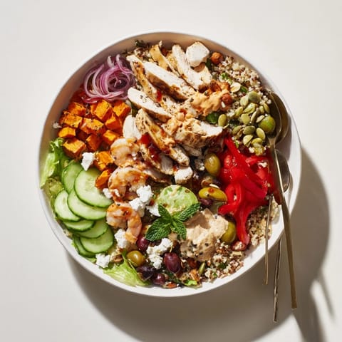 Guests craft personalized meals with fresh ingredients in vibrant bowls.  