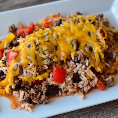 Tex-Mex Beef Rice Casserole