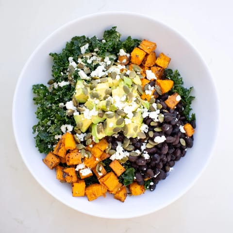 Massaged Kale Salad Sweet Potato