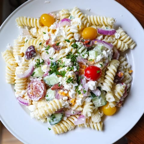 Greek Yogurt Christmas Pasta