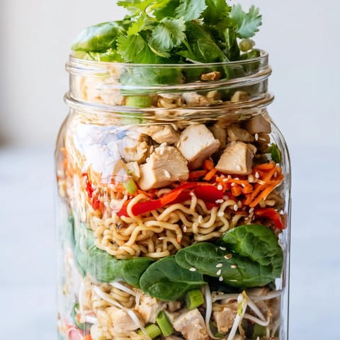 Mason Jar Noodle Meal Prep