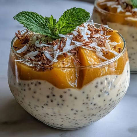 Slim Mango Coconut Chia Cups