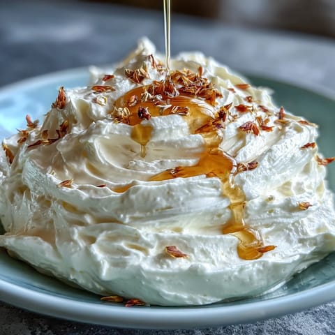 Creamy whipped feta spread with salted honey and edible flowers, perfect for elegant appetizers.  