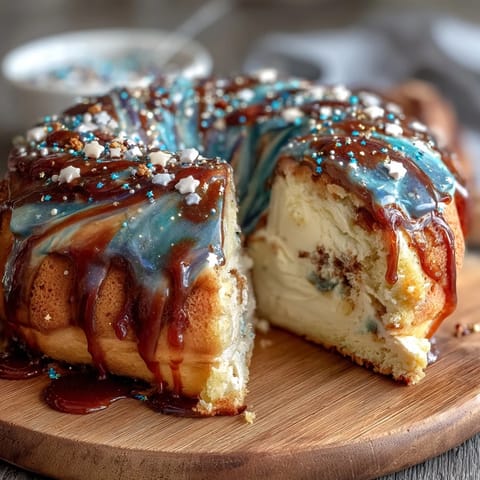 Pisces Ocean Galaxy Cake