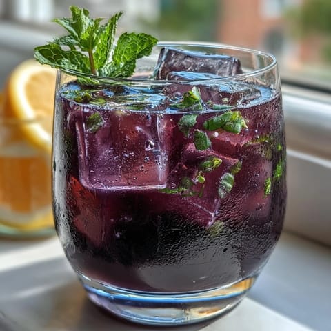 Floral lavender and zesty lemon combine in this vibrant Iced Lavender Lemonade, garnished with fresh mint for a cooling finish.