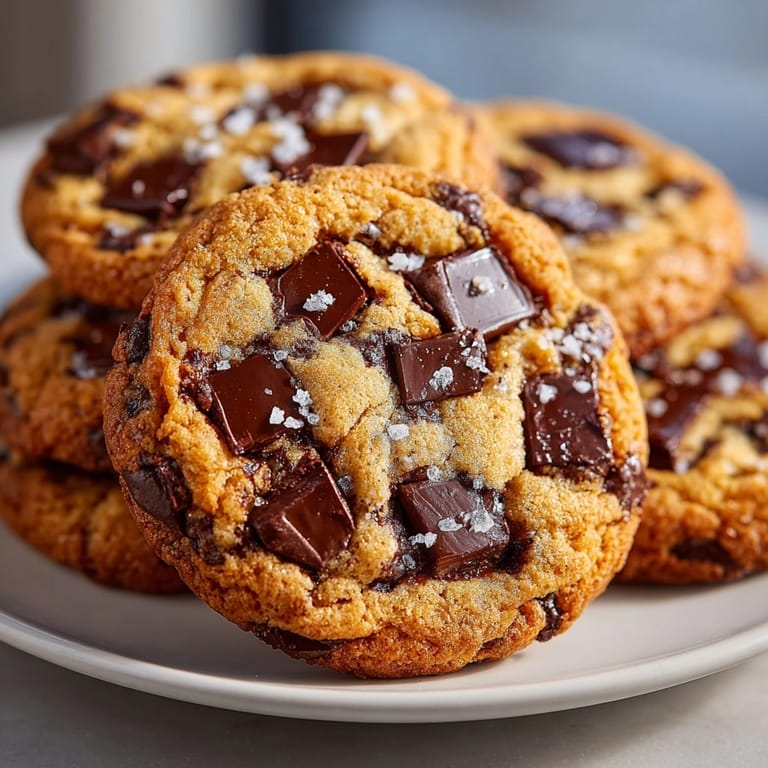 Warm, gooey, homemade Classic Chocolate Chip Cookies, perfect for a sweet afternoon treat.