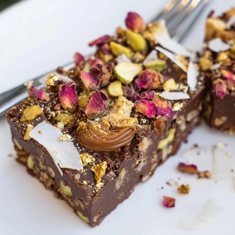 Irresistible chocolate bar inspired creations layered with spiced date caramel and toasted coconut.