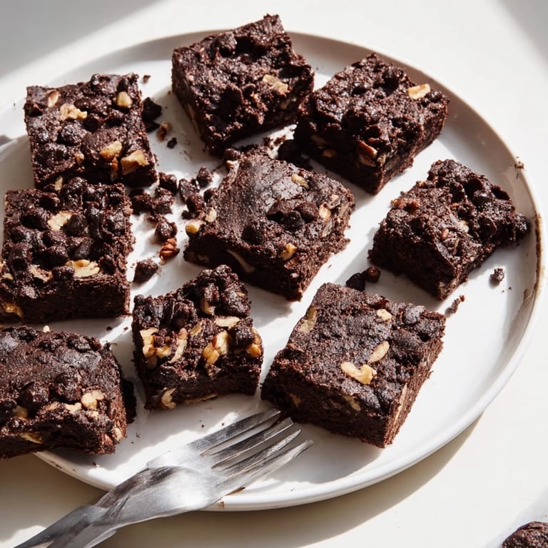 Decadent fudge brownies featuring nut-milk pulp for a guilt-free dessert.  