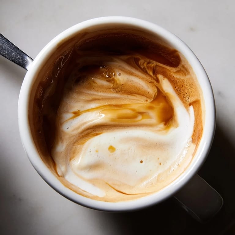 Savor the bold Onion Latte topped with frothy milk and hints of sweet caramelization.