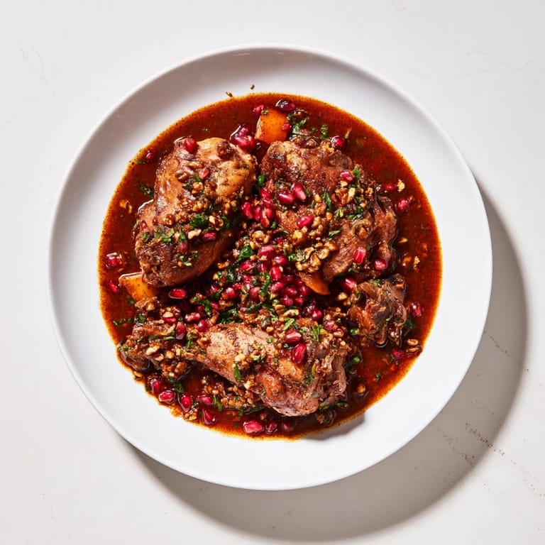 Get a taste of Persia with this Budget Fesenjan Stew; chicken thighs and warmly spiced stew are delicious.