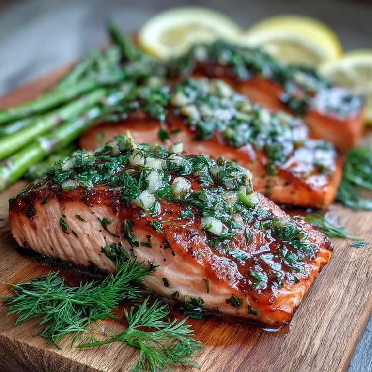 Flaky, herb-crusted Marry Me Salmon fillets fresh from the oven, topped with vibrant green dill and ready to enjoy.