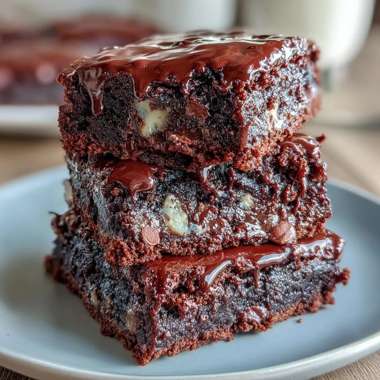 Sourdough brownies with bittersweet, milk, and white chocolate, enhanced by espresso for deep, indulgent taste in every bite.
