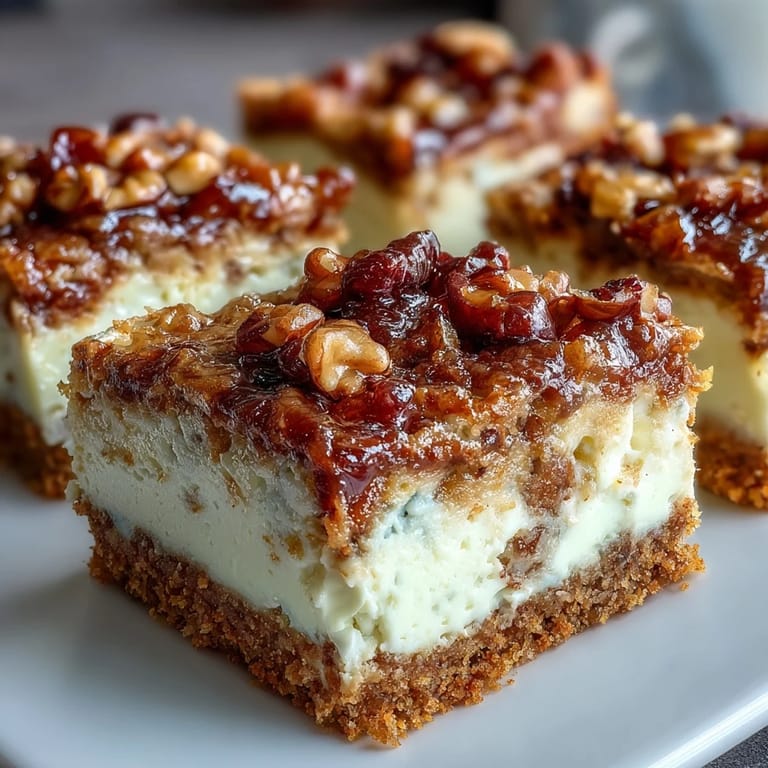 Luscious layered carrot cake cheesecake bars featuring velvety cheesecake atop spiced carrot cake, perfect for spring dessert tables.