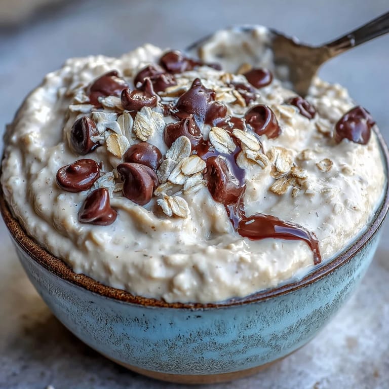 Irresistible no-bake chickpea cookie dough dip, ready for dipping pretzels and more.